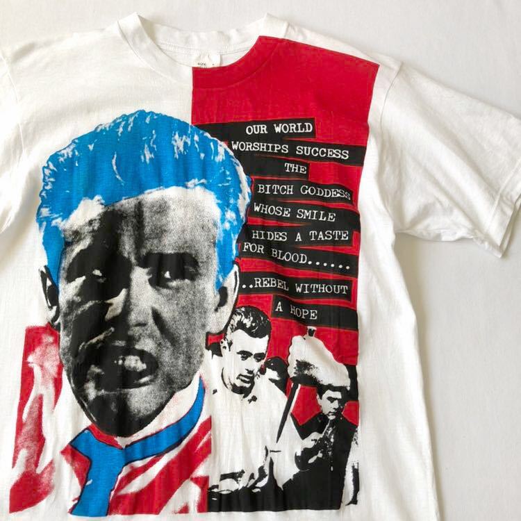 美品! 90s FIFTH COLUMN? James Dean 手刷り Tシャツ L ビンテージ 90年代 フィフスコラム ジェームスディーン オリジナル ヴィンテージ