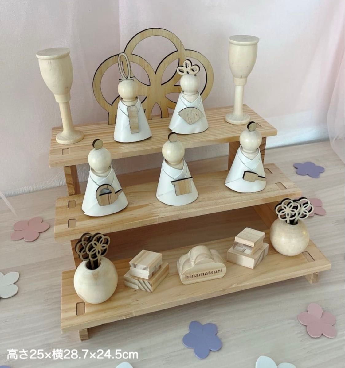 新品未開封】スリーコインズ ひな人形3段/ひな祭り 3COINS 新品未開封】スリーコインズ ひな人形3段/ひな祭り 3COINS