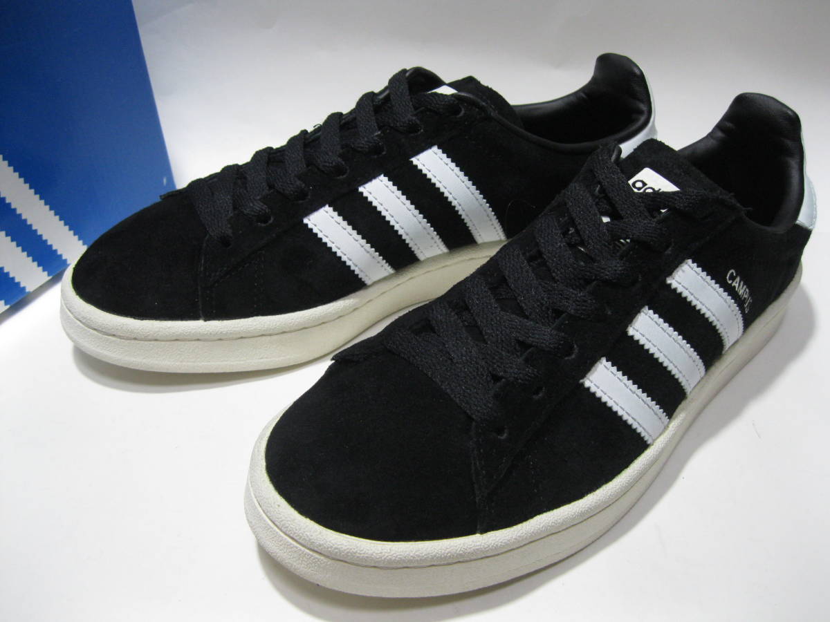 即決!! 定番!! 2016年 adidas BZ0084 CAMPUS BLACK/WHITE 23cm us 5.0 アディダス キャンパス 黒白 箱付き 国内正規品_画像2