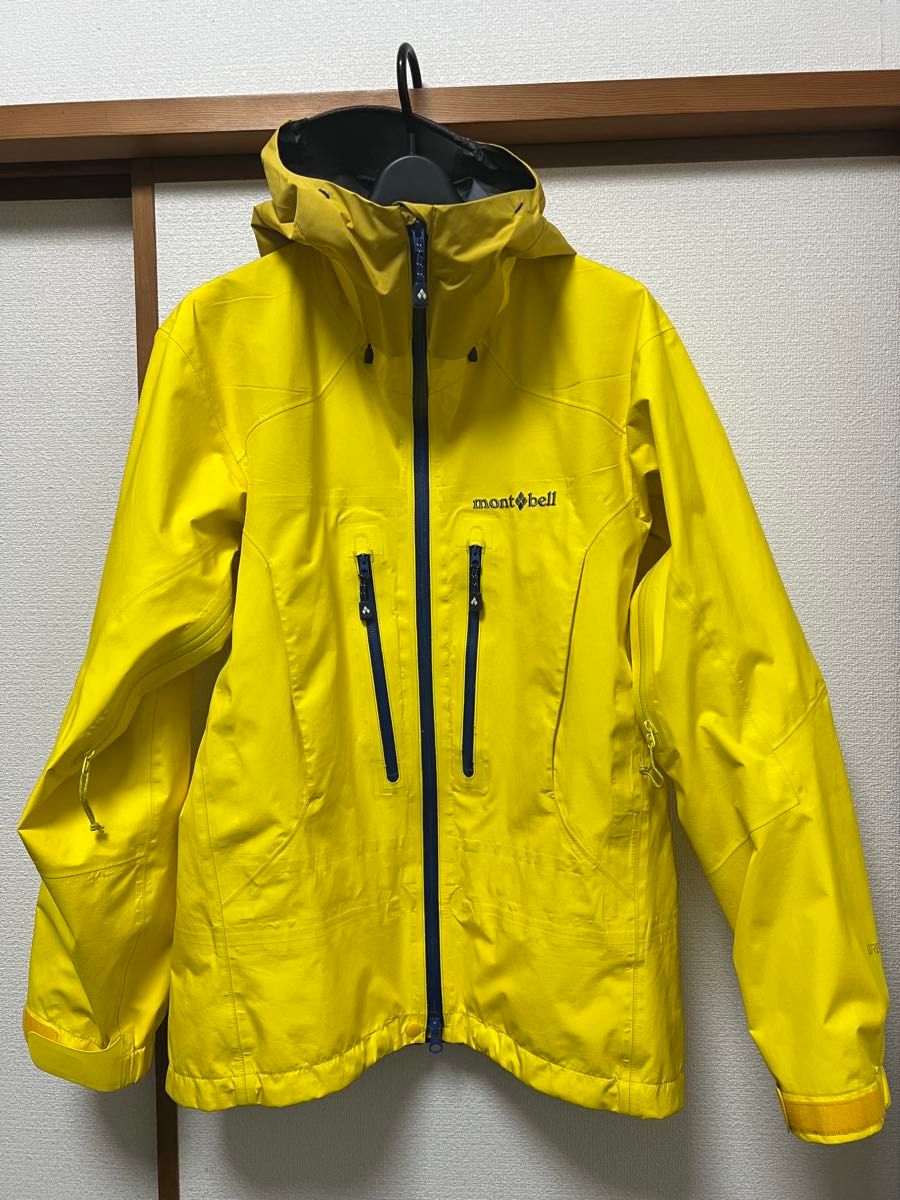 モンベル ストリームパーカ Men's 無茶 Lサイズ イエロー モンベル ストリームパーカ Men's 無茶 Lサイズ イエロー