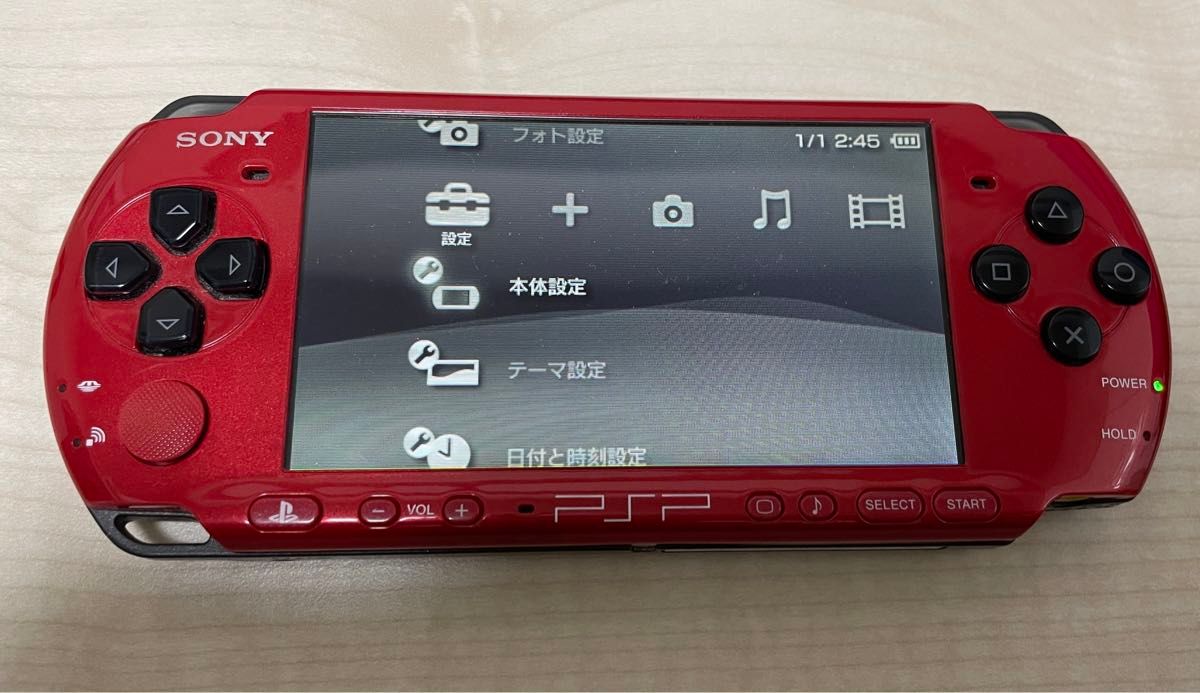 バッテリー新品 PSP PSP-3000 本体 レッドブラック バッテリー新品 PSP PSP-3000 本体 レッドブラック