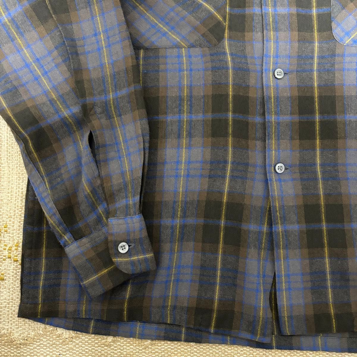 50〜60s TOWNCRAFT PENNEY'Sウールシャツ ギャバ オンブレ 50〜60s TOWNCRAFT PENNEY'Sウールシャツ ギャバ オンブレ
