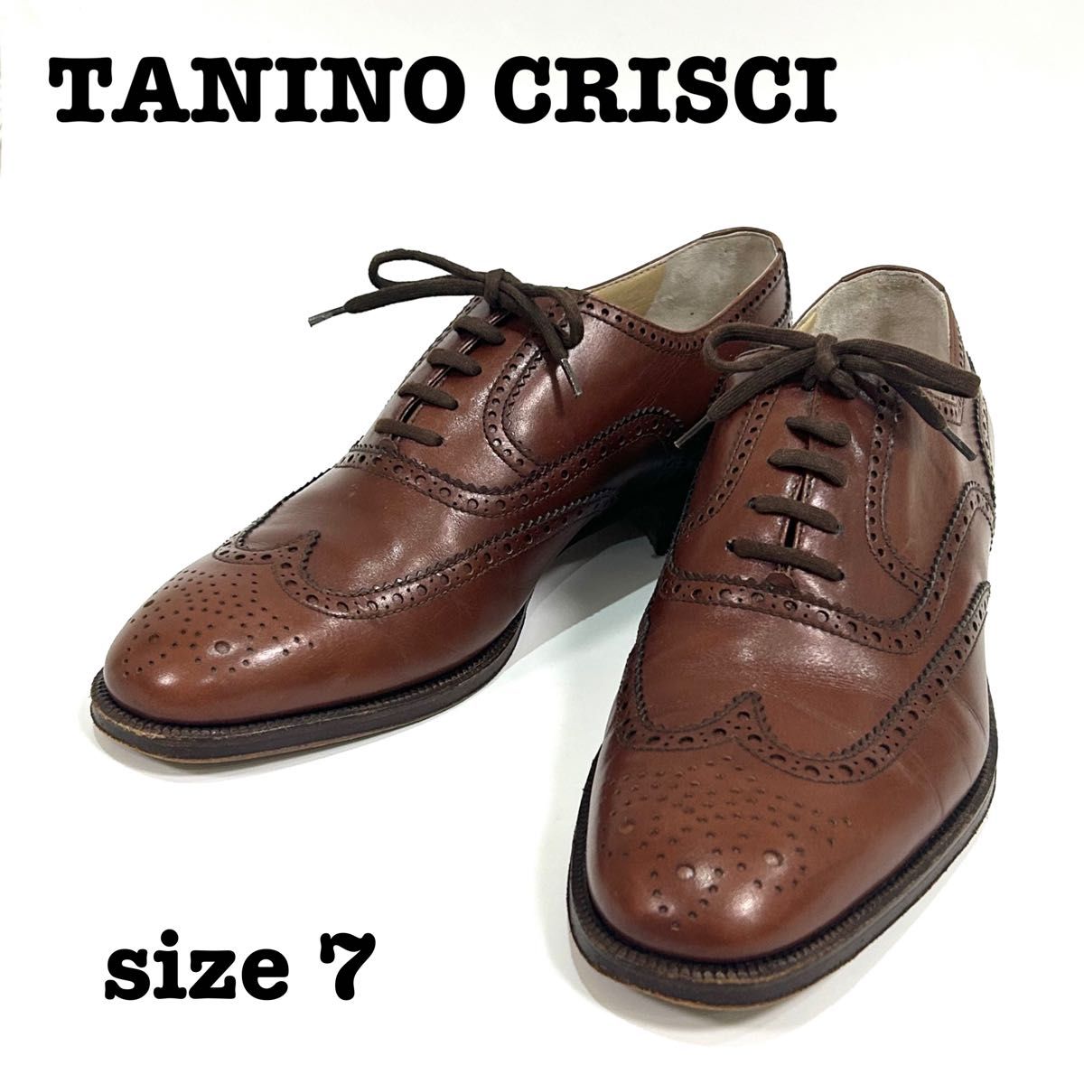 TANINO CRISCI 内羽根式ウィングチップ ビジネスシューズ サイズ TANINO CRISCI 内羽根式ウィングチップ ビジネスシューズ サイズ