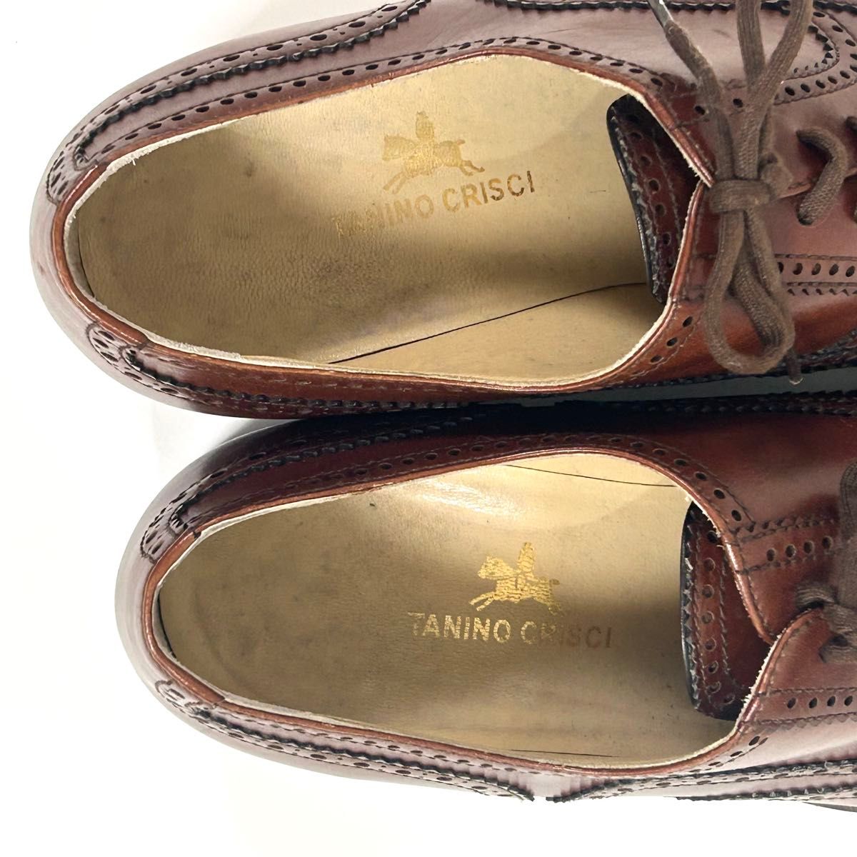 TANINO CRISCI 内羽根式ウィングチップ ビジネスシューズ サイズ TANINO CRISCI 内羽根式ウィングチップ ビジネスシューズ サイズ