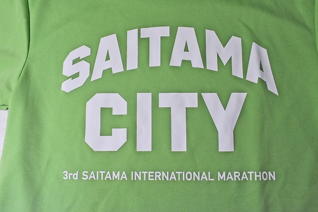 第３回さいたま国際マラソン 売店購入品 ★ saitama city のロゴ Tシャツ ★ Sサイズ ★ glimmer社製 ★ ポリエステル ★_画像3