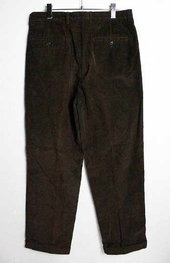  Brooks Brothers 2 tuck corduroy pants (33/32) brown group BROOKS BROTHERS