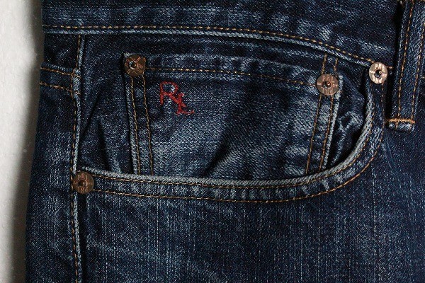 ポロラルフローレン ブーツカット デニムパンツ (32x32) USED加工 POLO