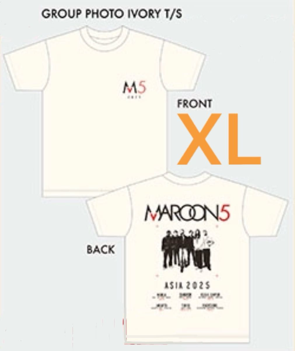 Maroon 5 来日公演<ASIAツアーグッズ> Tシャツ ホワイト XL Maroon 5 来日公演<ASIAツアーグッズ> Tシャツ ホワイト XL