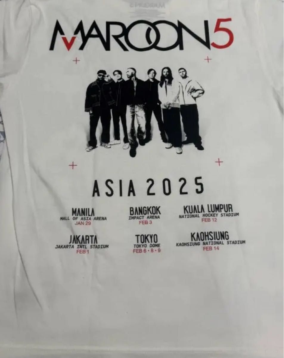 Maroon 5 来日公演<ASIAツアーグッズ> Tシャツ ホワイト XL Maroon 5 来日公演<ASIAツアーグッズ> Tシャツ ホワイト XL