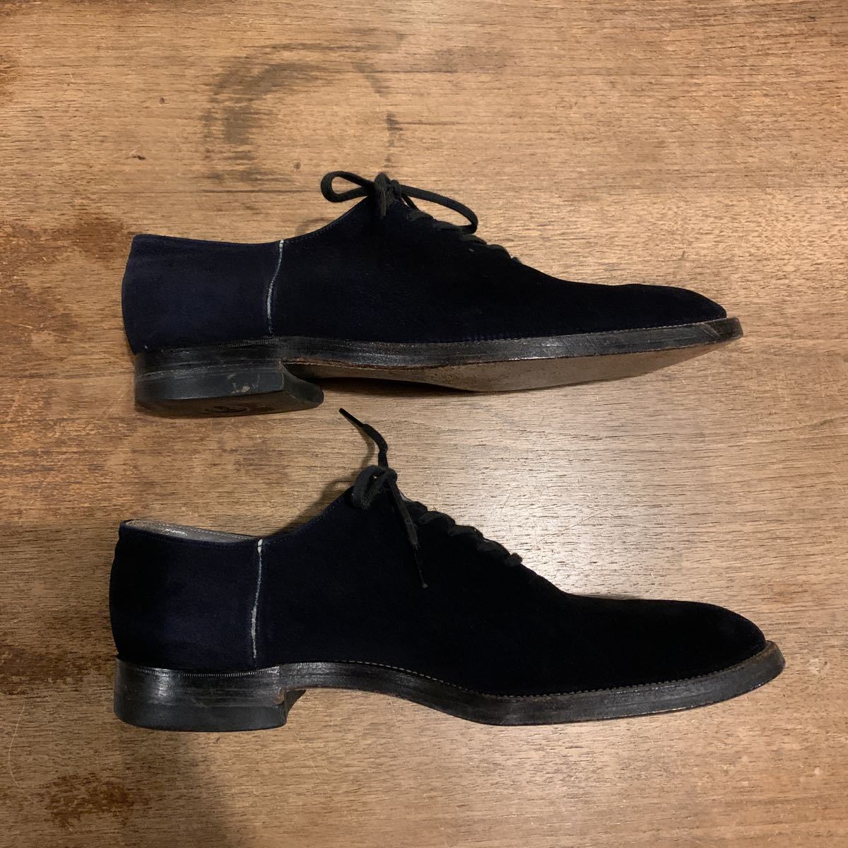 50s BRITISH WALKERS BLUE SUEDE SHOES Vintage Vintage blue suede shoes leather shoes short shoes rockabilly ROCKABILLY 40s free shipping 