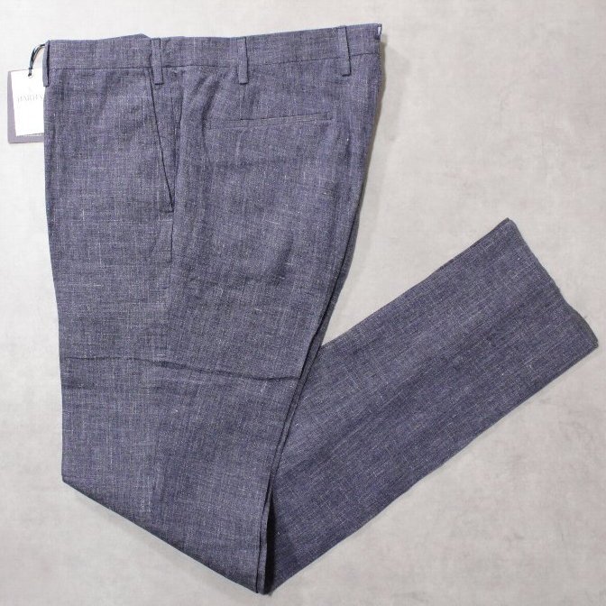 BARBA 新品4万円程度 バルバ NAPOLI リネン100%ブルー BARBA 新品4万円程度 バルバ NAPOLI リネン100%ブルー