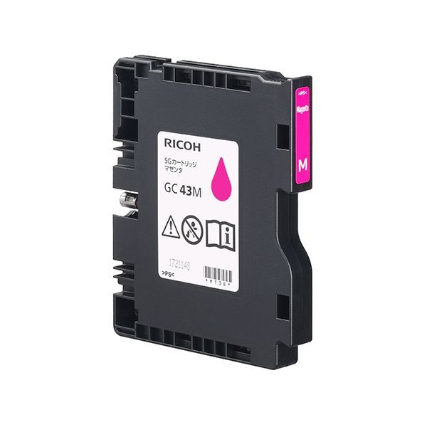 （まとめ） RICOH リコー 515948 SGカートリッジ GC43M マゼンタ（純正品） 〔×3セット〕
