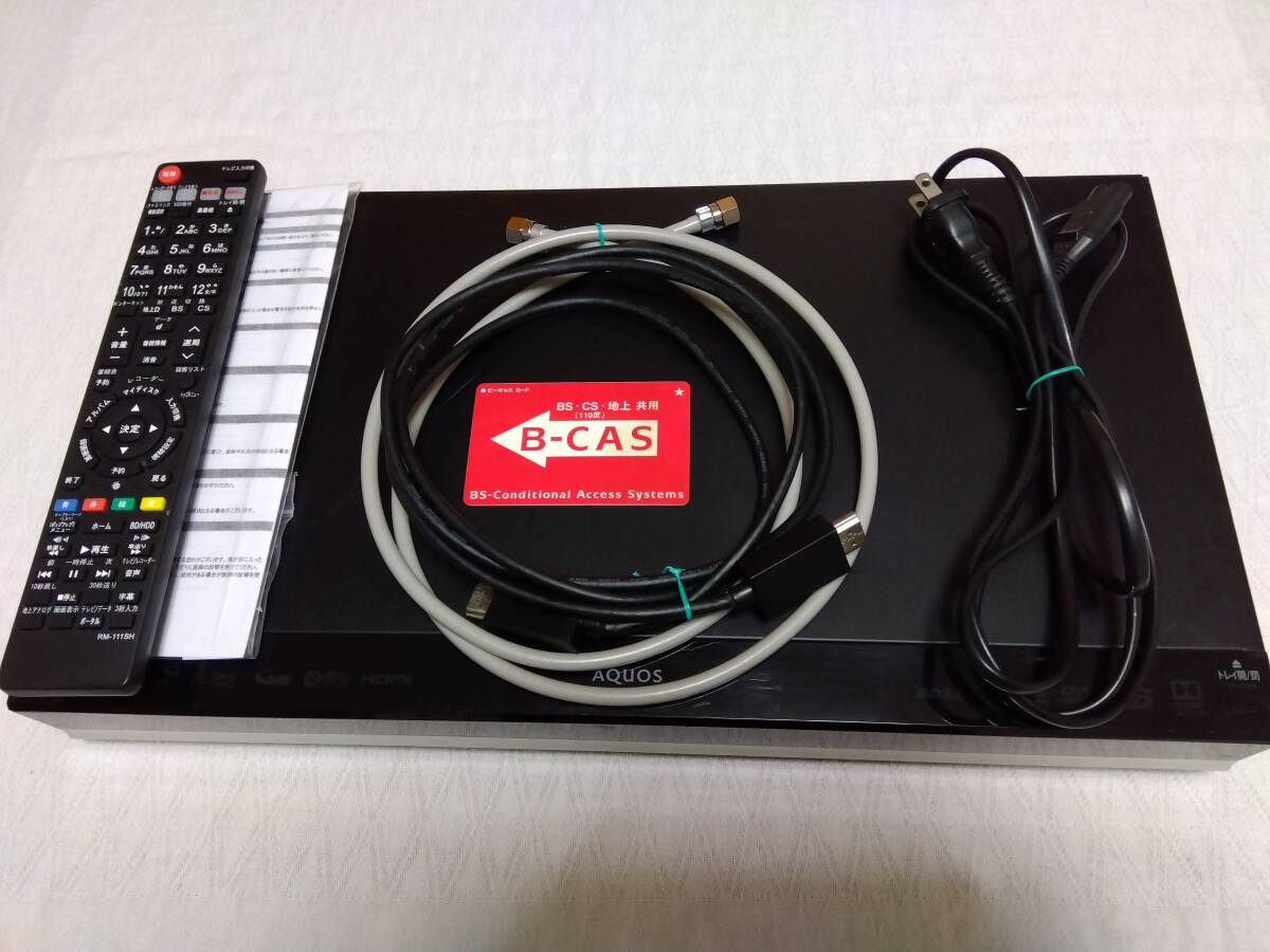 2015年 シャープ BD-W580 2番組同時録画 BDレコーダー ブルーレイレコーダー シャープ BD-W580 2015年製 500GB 2