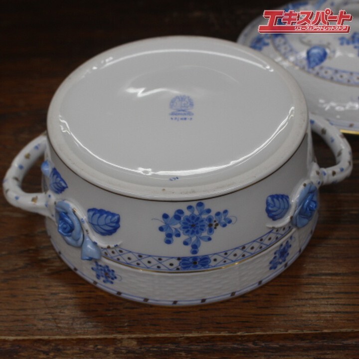  редкость превосходный товар Herend Herend лес. . предмет крышка есть chu Lee n цветок. .figyu Lynn фигурка бледно-голубой .. магазин 