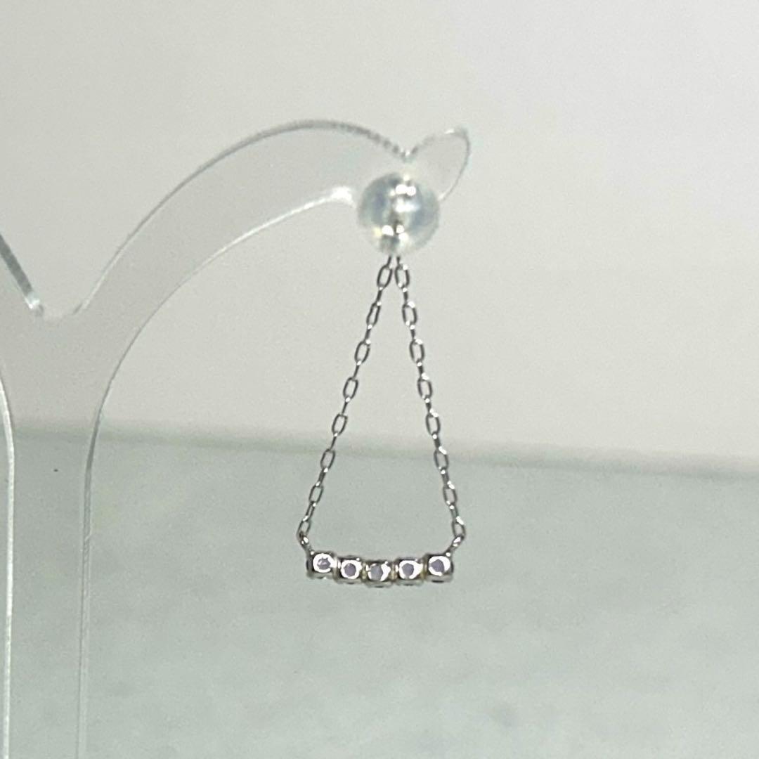 【新品?送料無料】ピアス 両耳用 アメジスト K14 0.8g WG ライトパープル 天然石 アクセサリー ジュエリー
