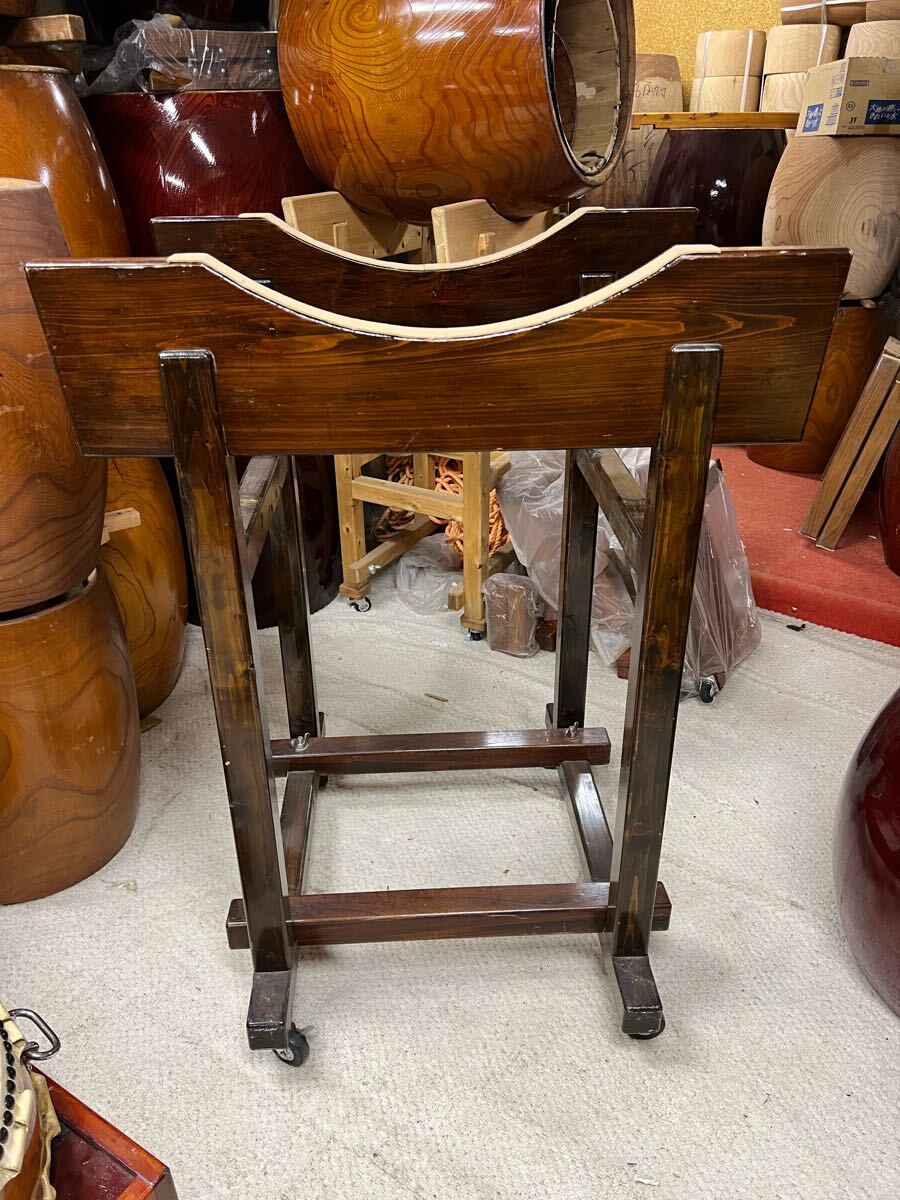 ⑤和太鼓　臺　傷汚れ有　未使用