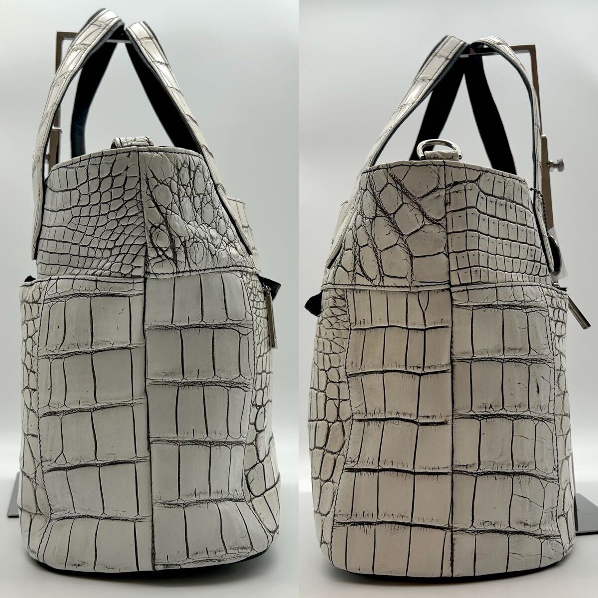 定価80万 美品】JRA 肩掛け 大容量 A4 マット バニラ ハンド 定価80万 美品】JRA 肩掛け 大容量 A4 マット バニラ ハンド