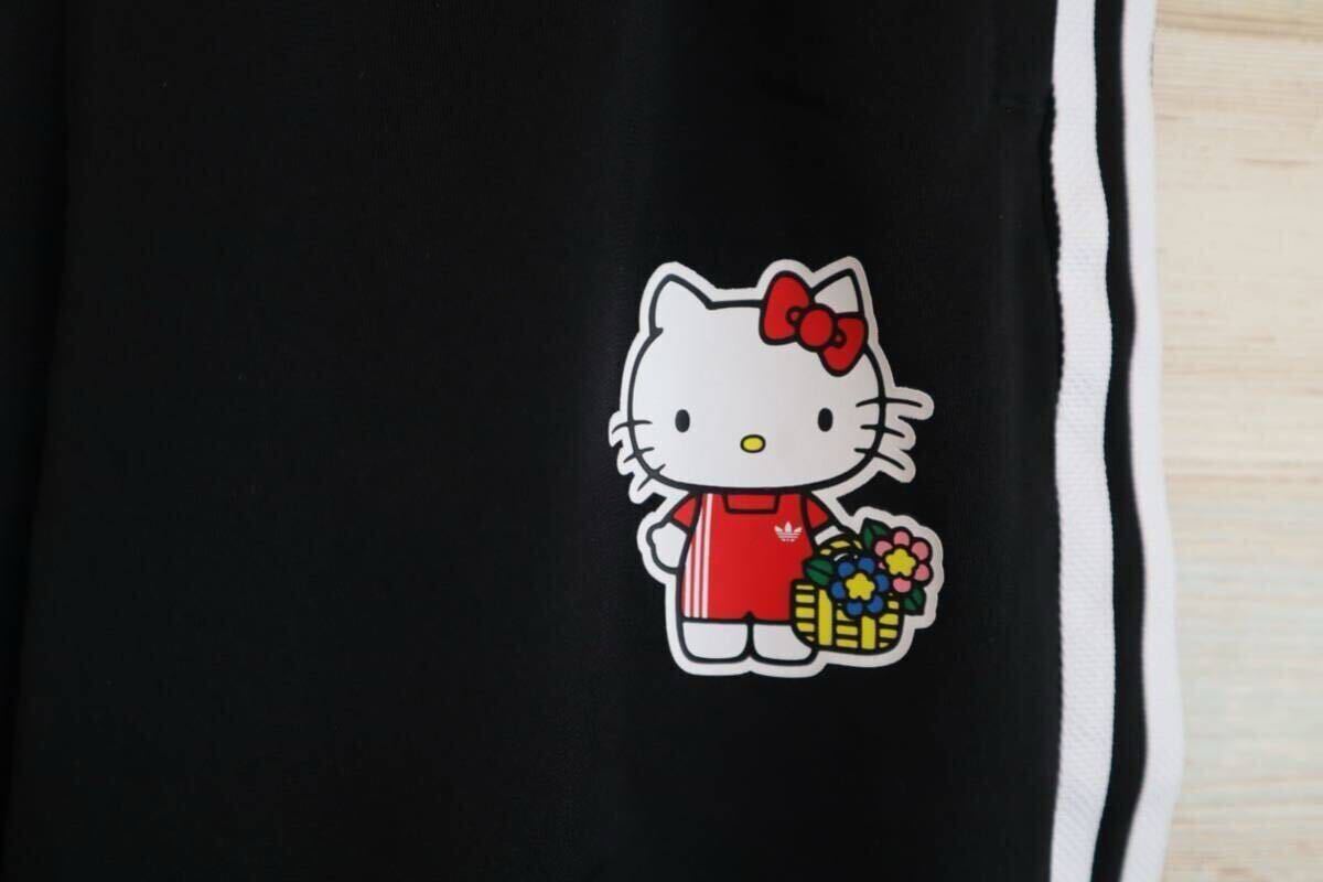 新品 150㎝ adidas originals アディダスオリジナルス×ハローキティ Hello Kittyパンツ トラックパンツ　ジャージ　キッズ　ジュニア　黒