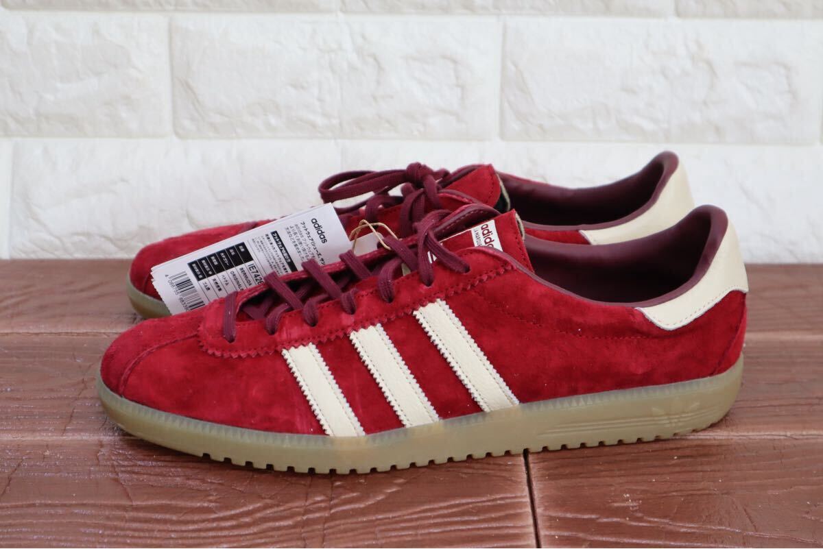 新品 30㎝ adidas originals アディダス オリジナルス　BERMUDA バミューダ　メンズ カレッジバーガンディ　クリーム　IE7426