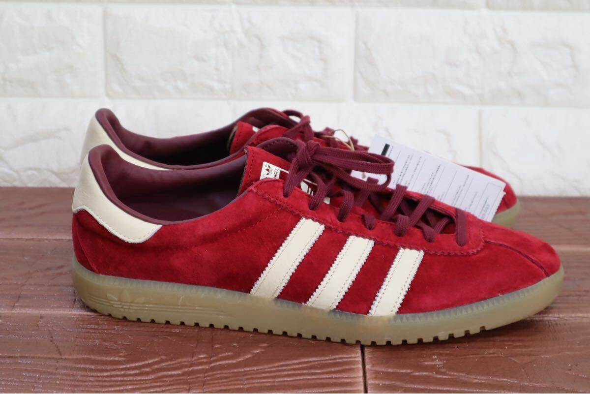 新品 30㎝ adidas originals アディダス オリジナルス　BERMUDA バミューダ　メンズ カレッジバーガンディ　クリーム　IE7426