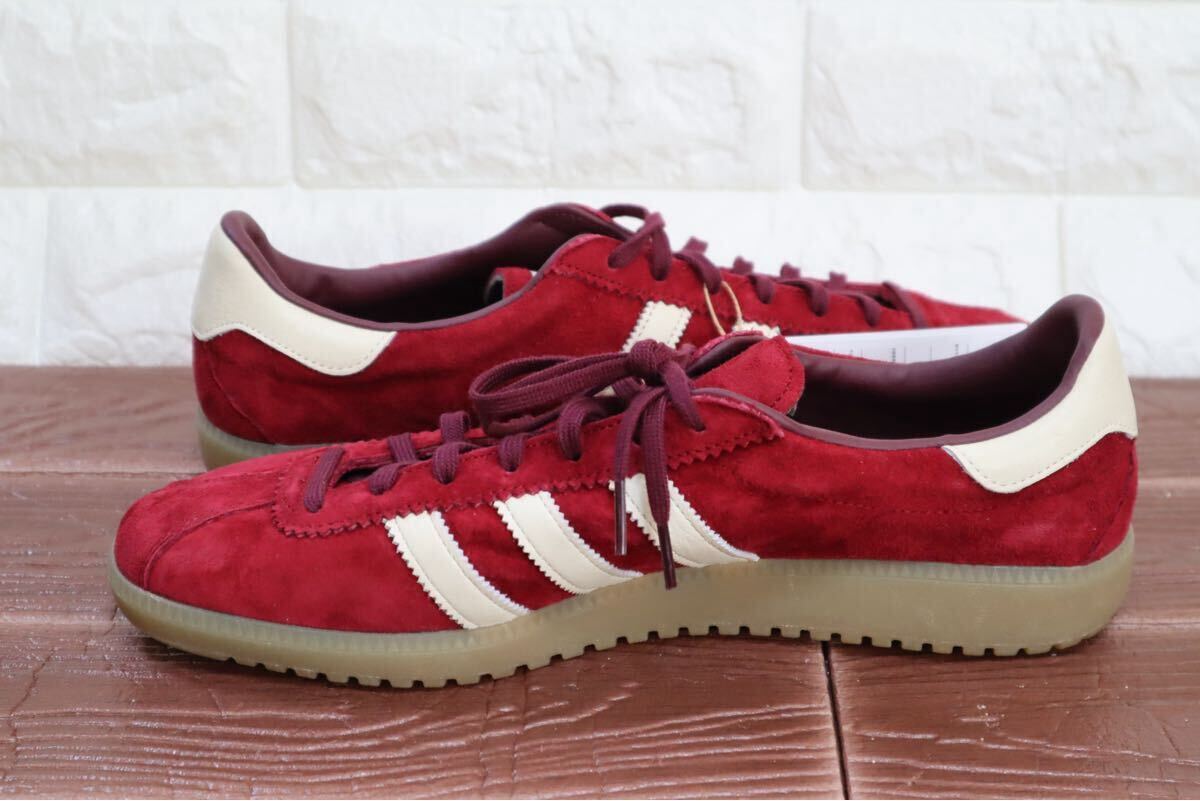 新品 30㎝ adidas originals アディダス オリジナルス　BERMUDA バミューダ　メンズ カレッジバーガンディ　クリーム　IE7426
