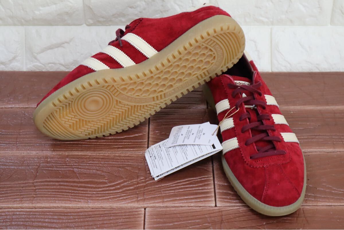 新品 30㎝ adidas originals アディダス オリジナルス　BERMUDA バミューダ　メンズ カレッジバーガンディ　クリーム　IE7426
