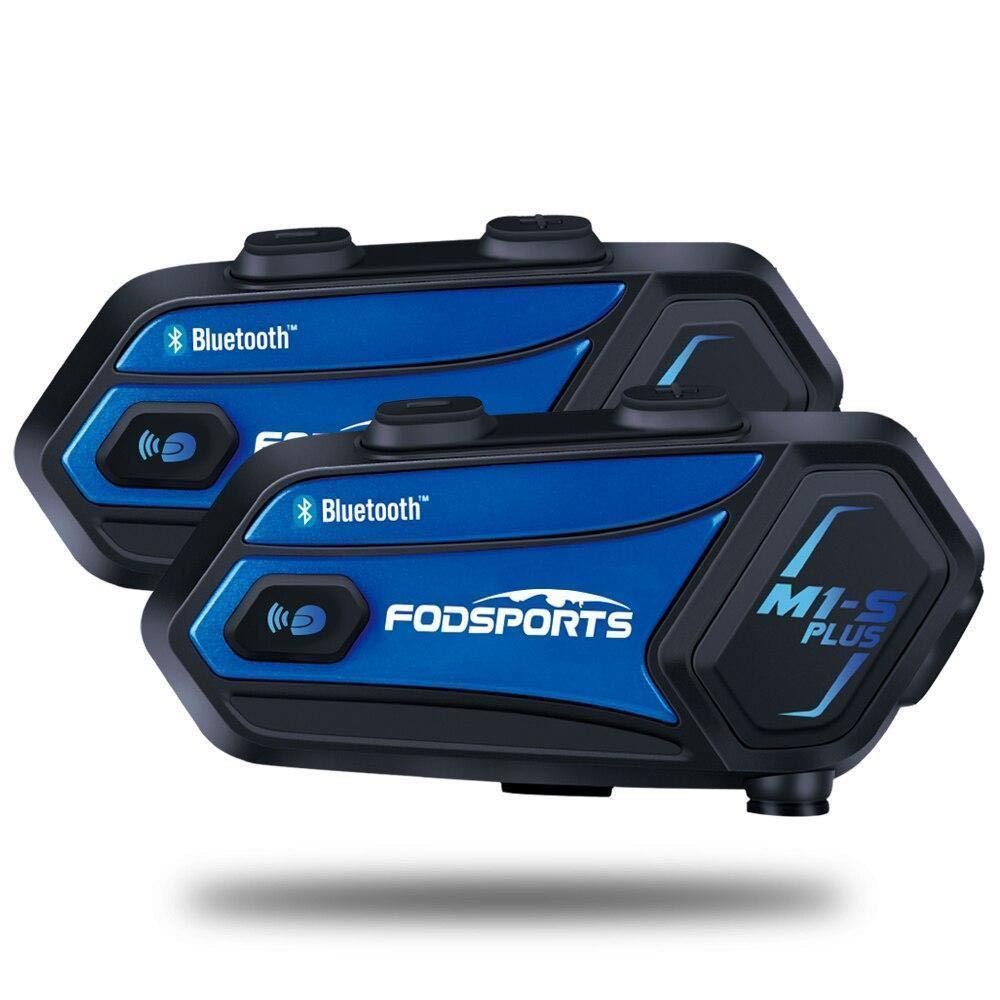 限定1台 ☆送料無料☆２SET Fodsports-オートバイのヘルメット ヘッドセット,通信デバイス,8人,音共有,M1-S plus インカム バイク