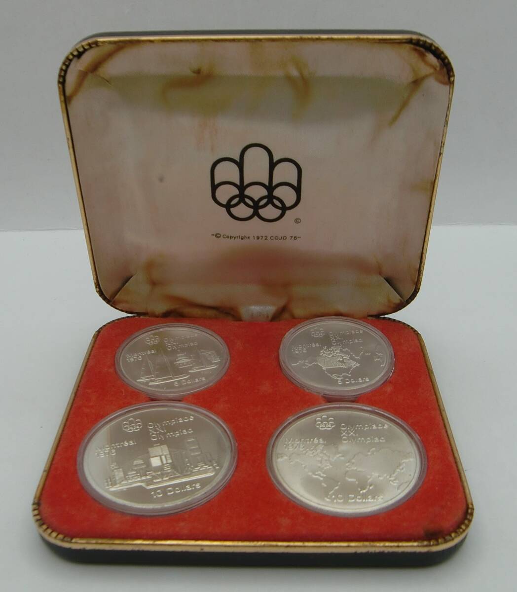 ◇1976年 カナダモントリオールオリンピック記念硬貨4枚◇md1006 ◇1976年 カナダモントリオールオリンピック記念硬貨4枚◇md1006
