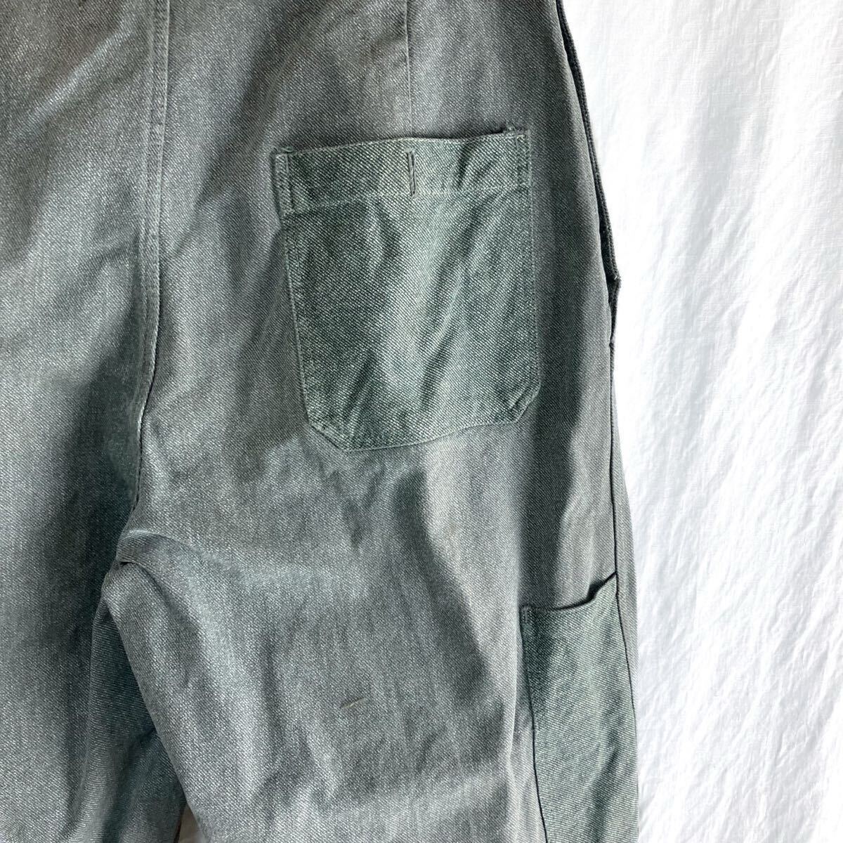 スイス軍 デニム トラウザーズ オーバーパンツ W35 ワークパンツ ワイドパンツ 前期 ユーロ イギリス軍 フランス軍_画像6