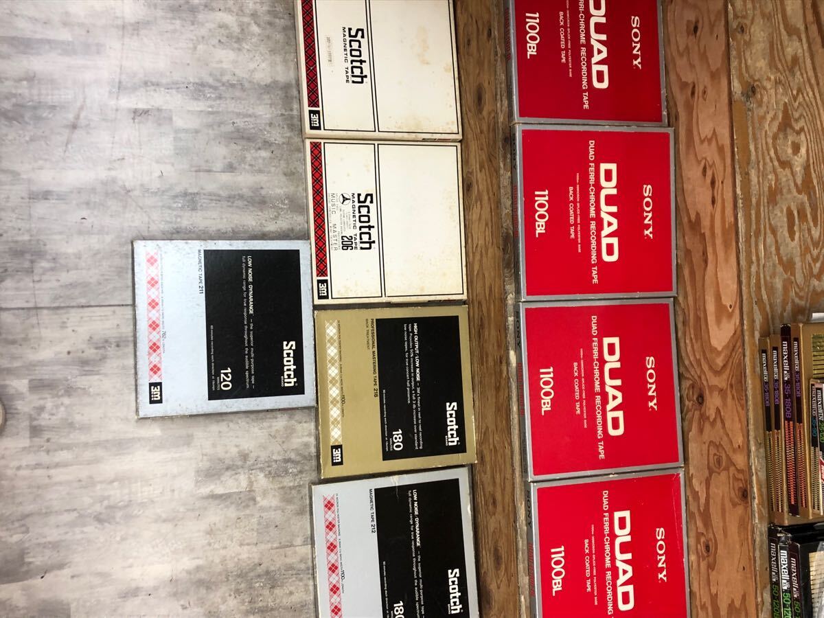 ☆1円スタート オープンリールテープ 大量 maxell SONY scotch ☆1円スタート オープンリールテープ 大量 maxell SONY scotch
