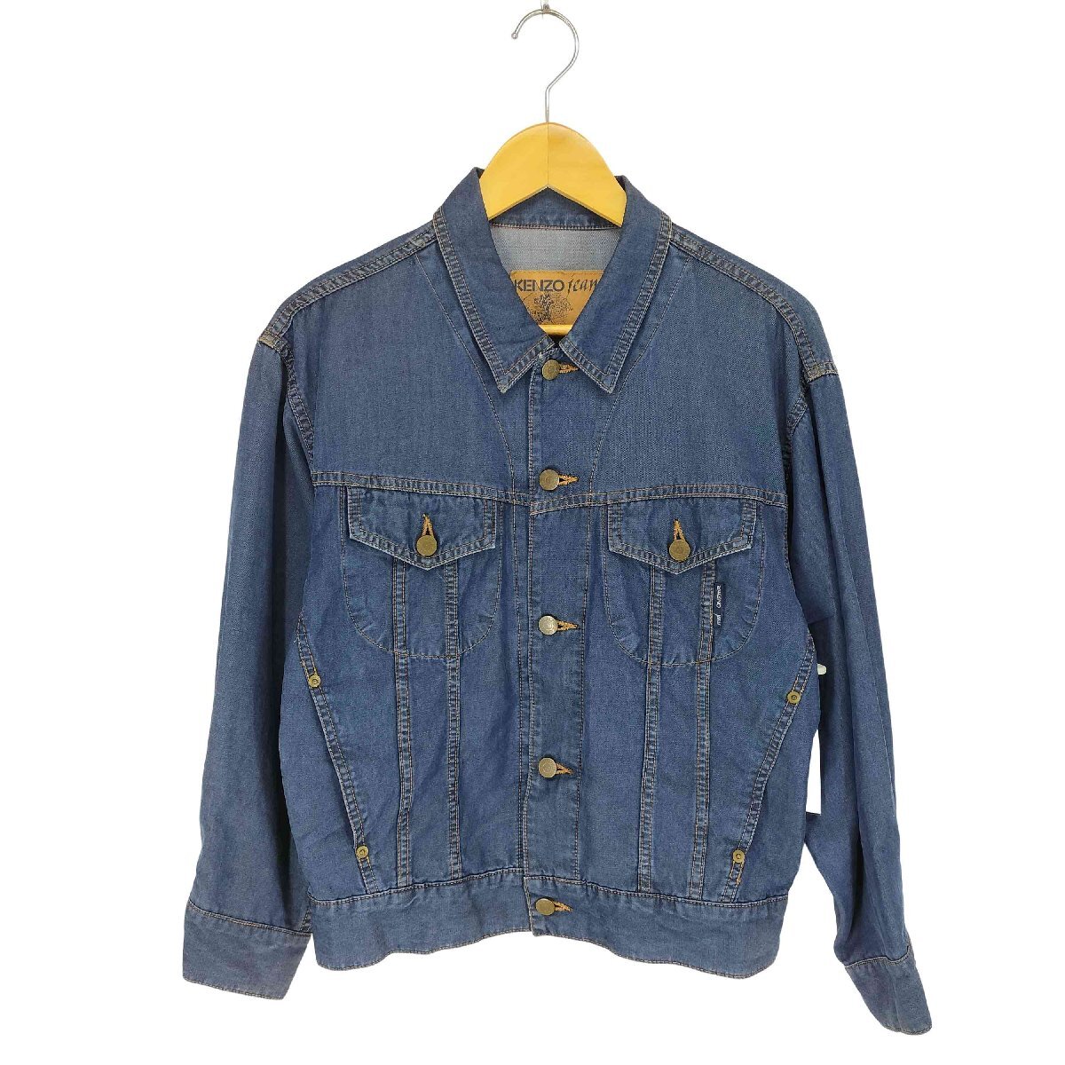 KENZO JEANS(ケンゾージーンズ) 90s 葛飾北斎タグ ロゴ刺繍 KENZO JEANS(ケンゾージーンズ) 90s 葛飾北斎タグ ロゴ刺繍