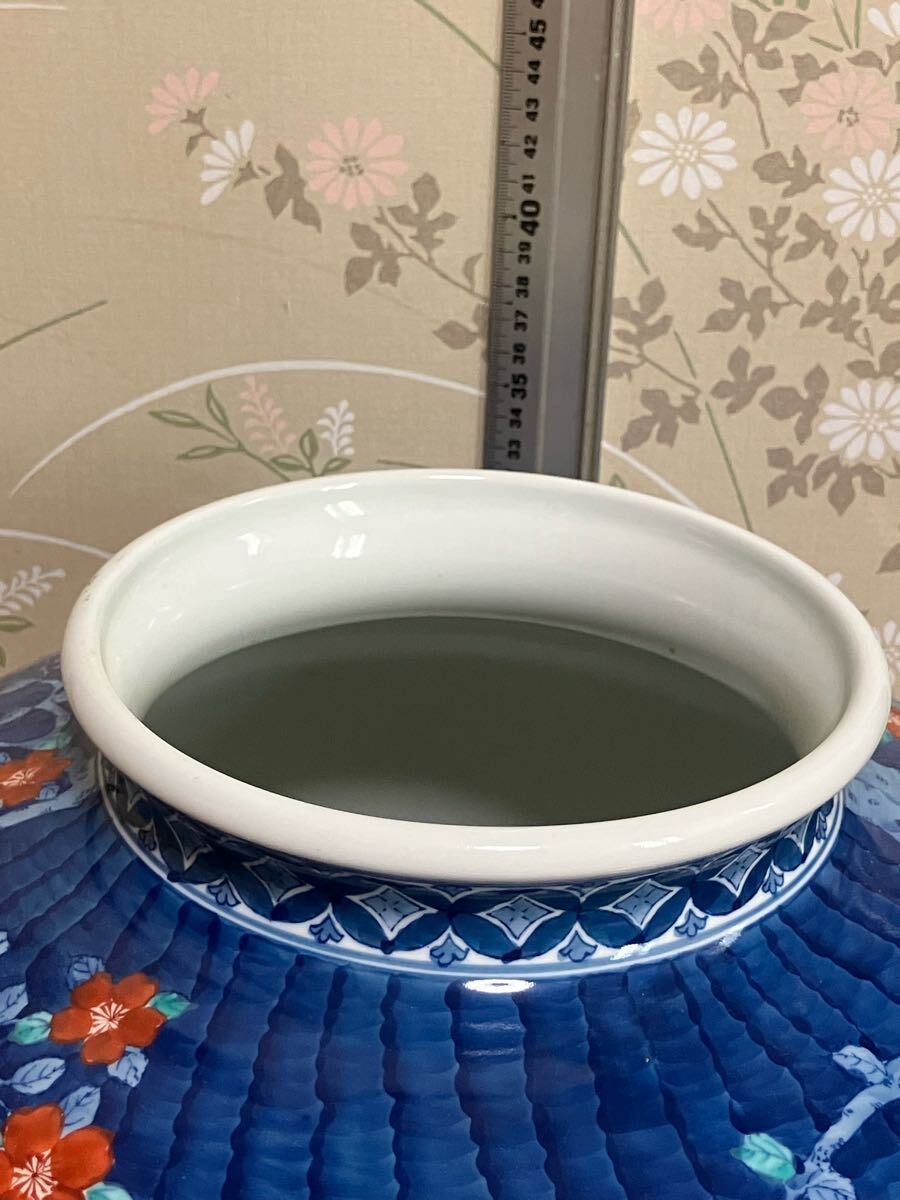飾壺 花瓶 高さ32cm 梅鳥図 サインあり 花瓶 骨董 時代物 古美術 飾壺 花瓶 高さ32cm 梅鳥図 サインあり 花瓶 骨董 時代物 古美術