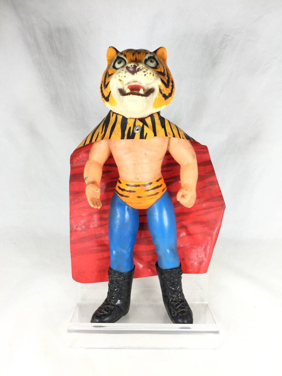 中古品】タイガーマスク 面取れ 伊達直人 中嶋製作所 ソフビ 中古品】タイガーマスク 面取れ 伊達直人 中嶋製作所 ソフビ