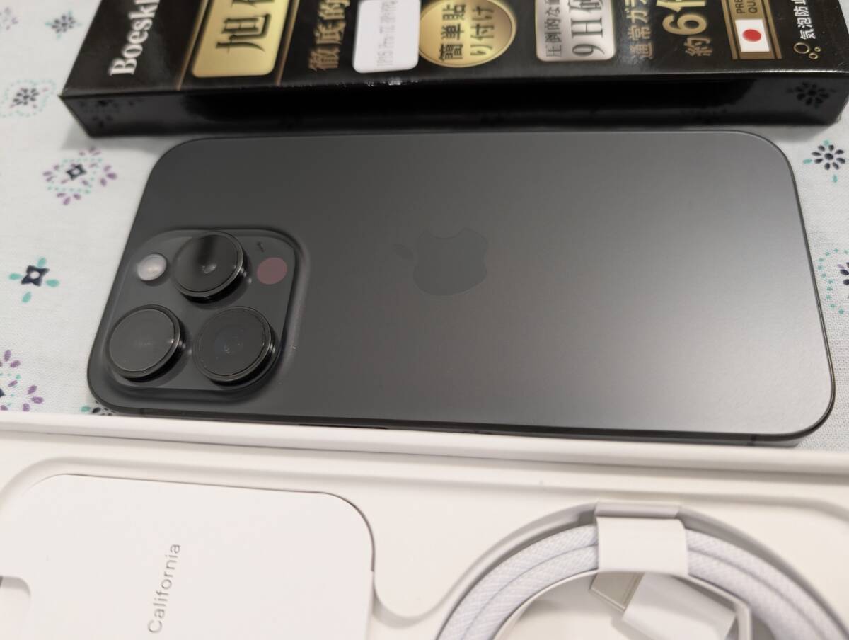 美品1円~】iPhone15 Pro 97% 128GB ブラックチタニウム MTU73J 美品1円~】iPhone15 Pro 97% 128GB ブラックチタニウム MTU73J