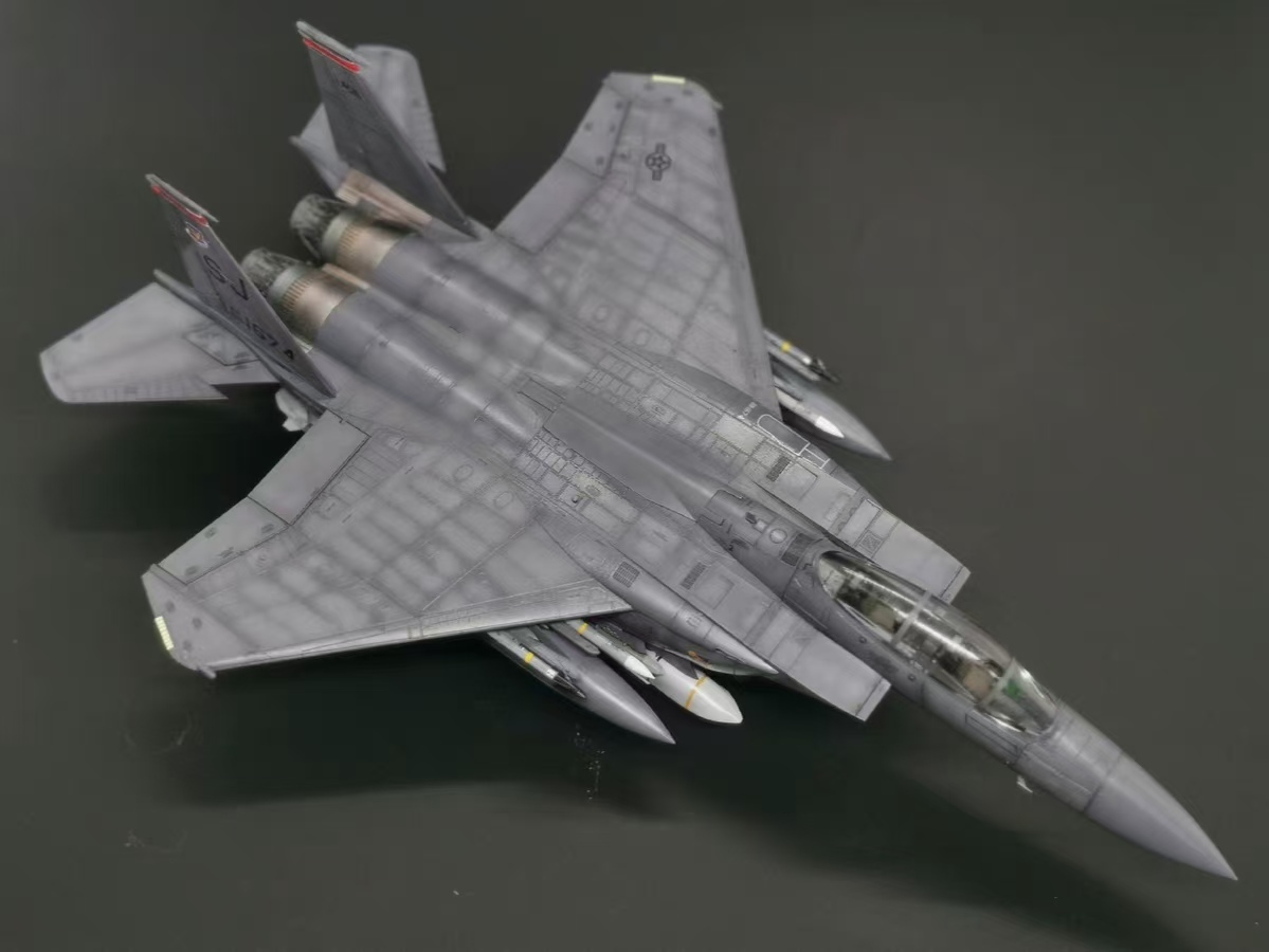 !_1/72 America F-15E истребитель сборка покрашен конечный продукт 