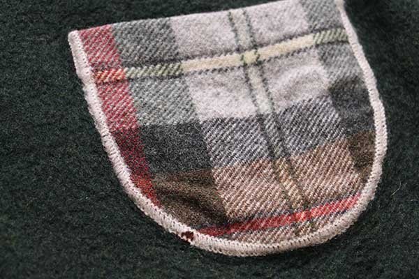 ★90s イタリア制 FORT&MADOX 刺繍入り タータンチェック パネル切り替え ボイルドウール×ウールベスト 48★オールド ユーロ クレイジー