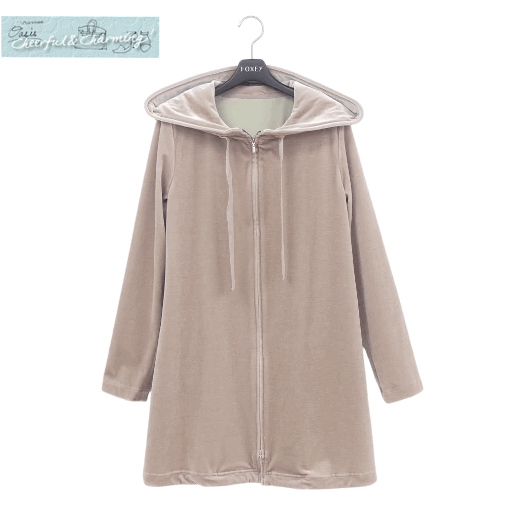 FOXEY NEWYORK カーディガン カッシア 40 シナモン ストレッチ