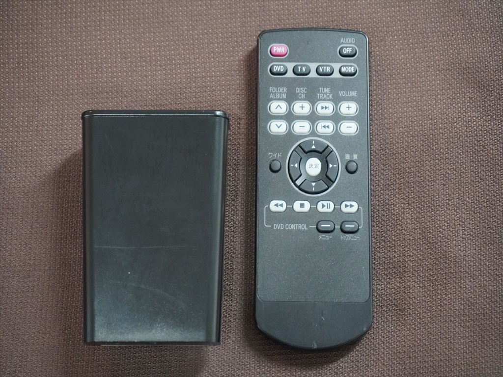 ★リモコン★ トヨタ純正 フリップダウンモニター 后席ディスプレイ用 リモコン 08542-00150 (143000-26300700) ホルダー付き