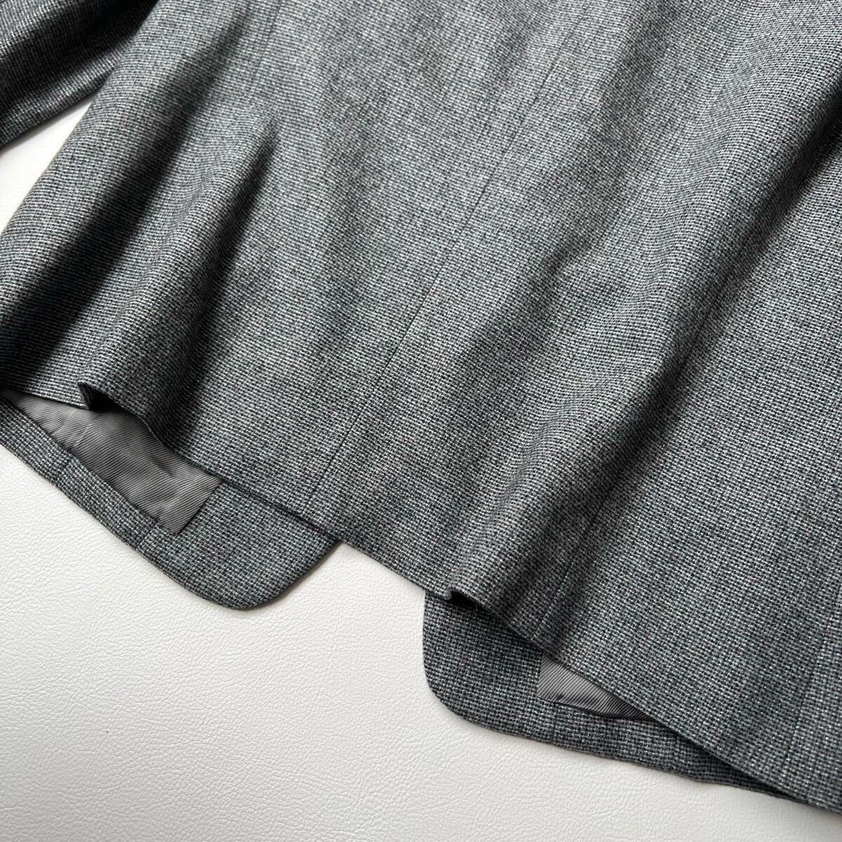 美品 Aquascutum アクアスキュータム ノーカラージャケット スタンドカラー ウールジャケット イタリア制生地使用 日本制 トップス 13