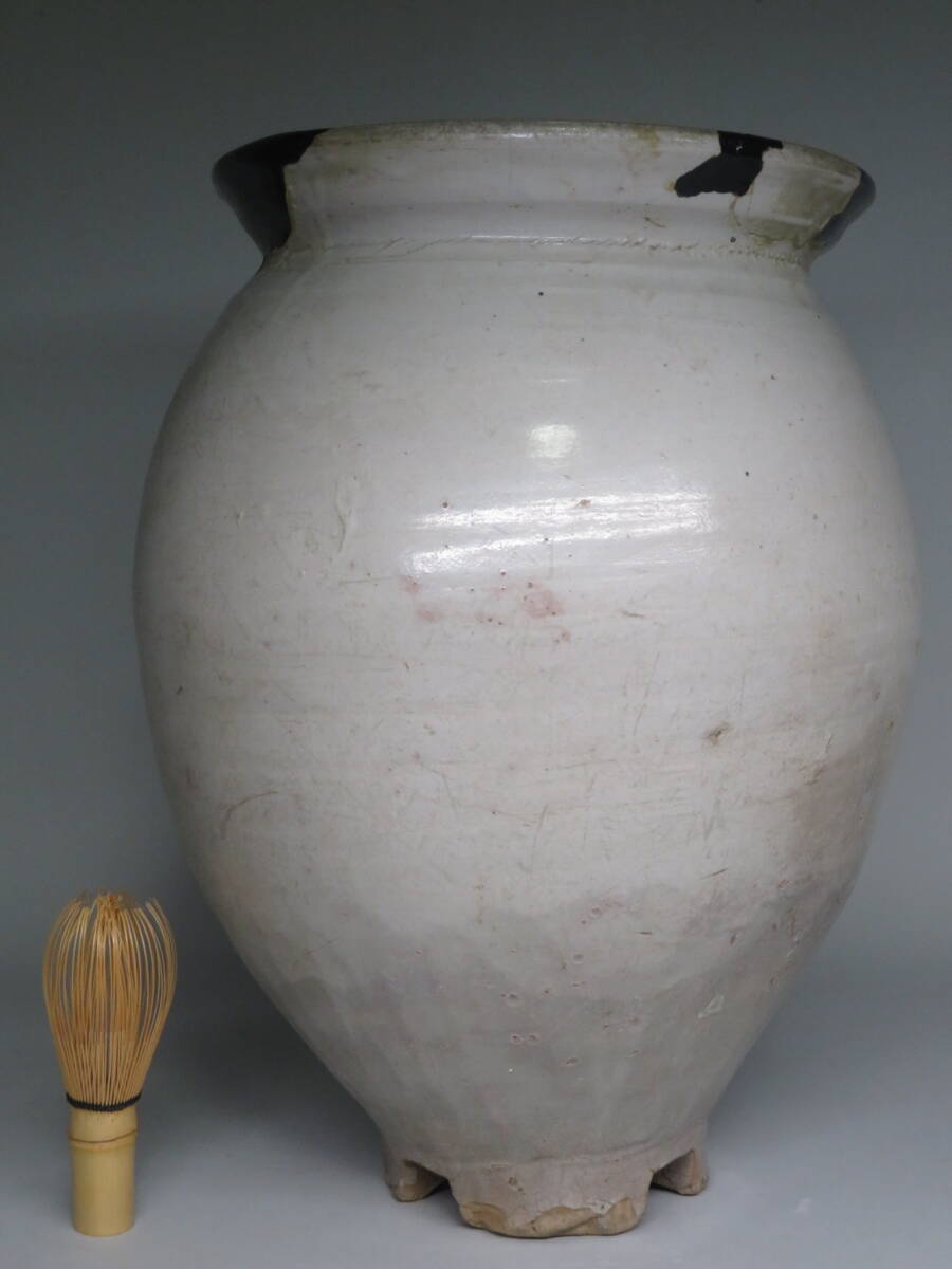 李朝 初期 青磁 12cm 金継ぎ