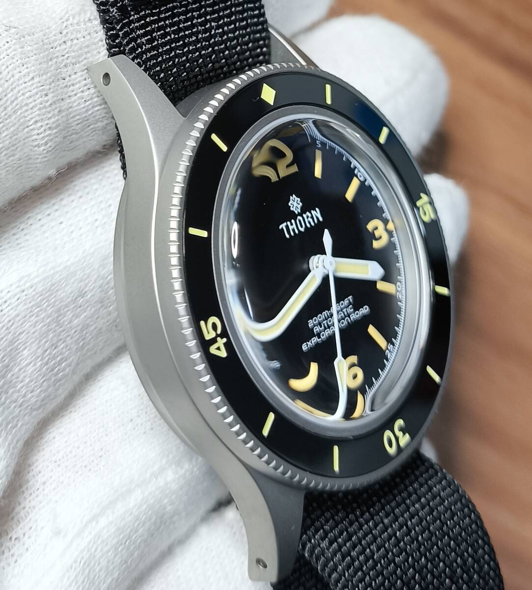 『新品』THORN フィフティファゾムス　オマージュウォッチ　NH35 Amazon.com: TACTICAL FROG Thorn 50-Fathoms Automatic Dive
