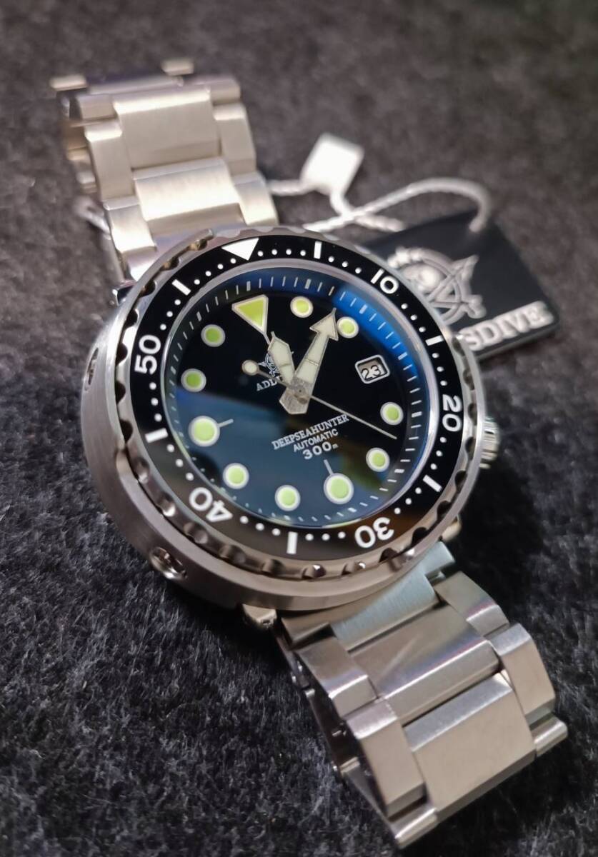 ADDIESDIVE ツナ缶 オマージュ NO LOGO ノーロゴ ダイバー SEIKO