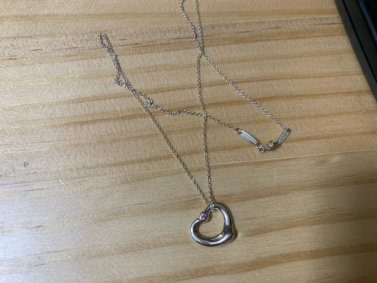 1円スタートTIFFANY&Co. ティファニー オープンハートネックレス 1円スタートTIFFANY&Co. ティファニー オープンハートネックレス