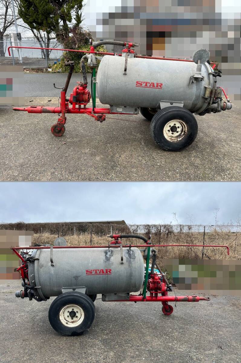 兵庫県三木市】スター農機/STAR バキュームカー TVC0800 (堆肥 兵庫県三木市】スター農機/STAR バキュームカー TVC0800 (堆肥