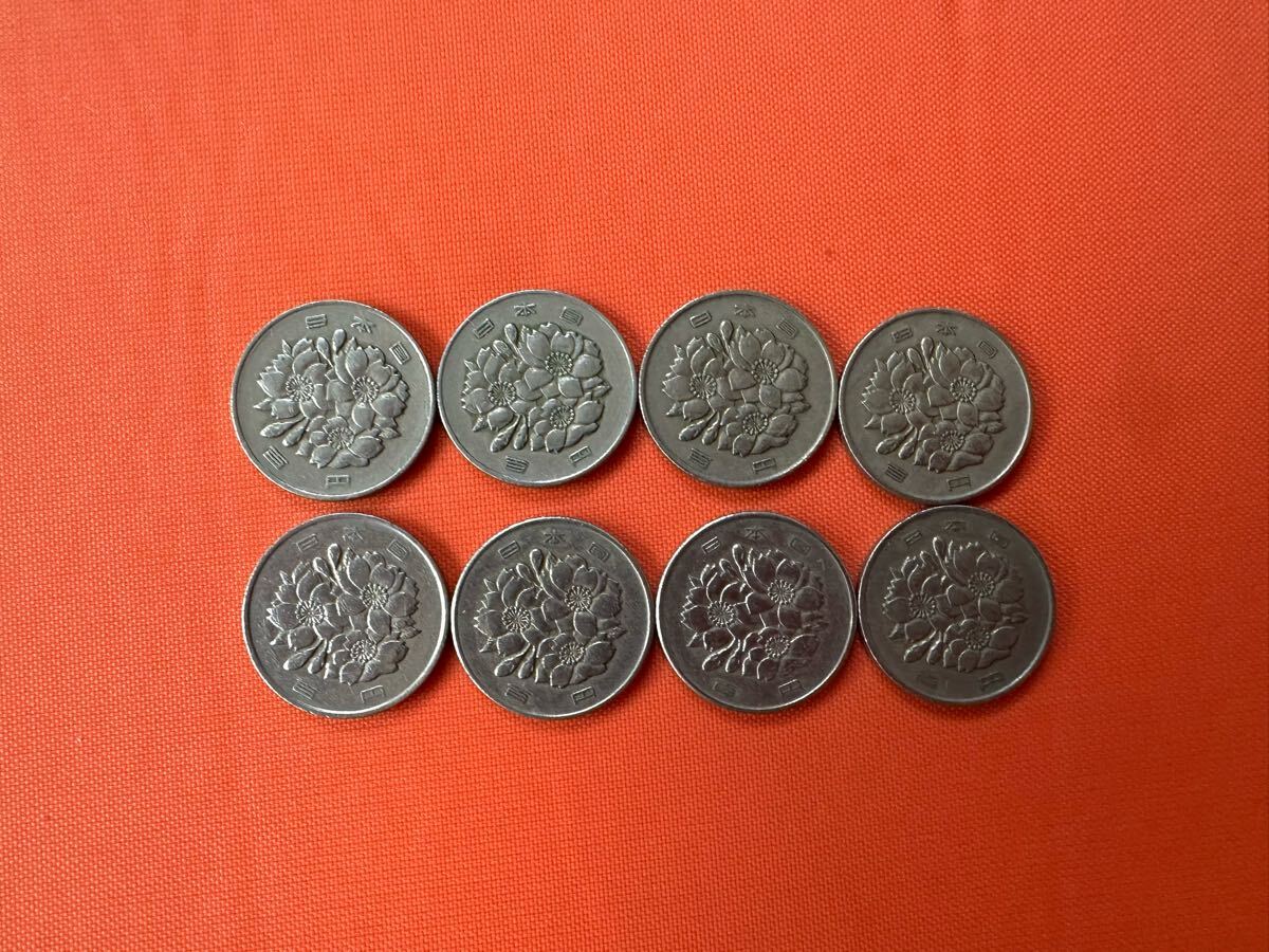 昭和42年?昭和49 100円硬貨 8枚セット 流通品