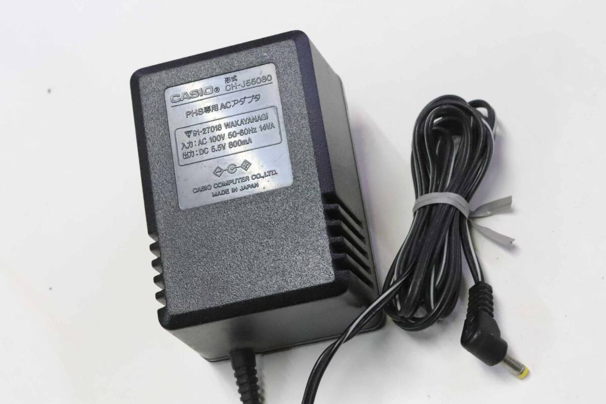 !_CASIO AC адаптор переменный ток 100V - постоянный ток 5.5V 800mA 50-60Hz 14VA тестер .. мощность подтверждено L type DC штекер наружный диаметр 4. внутренний диаметр 1.6.CH-J55080 средний + вне -