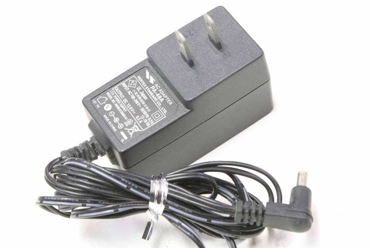 !_ стандартный AC адаптор PA48A переменный ток 100V- постоянный ток 12V 0.5A 50-60Hz 13-19VA мощность OK кабель 1.7m длина L type штекер наружный диаметр 4. внутренний диаметр 1.6. длина 9. измерения 