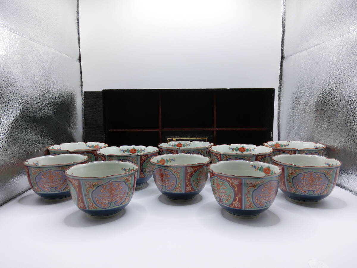 0038 A-2 BV】 新品未使用 有田焼 親子鉢揃 木箱入り り 5客 0038 A-2 BV】 新品未使用 有田焼 親子鉢揃 木箱入り り 5客