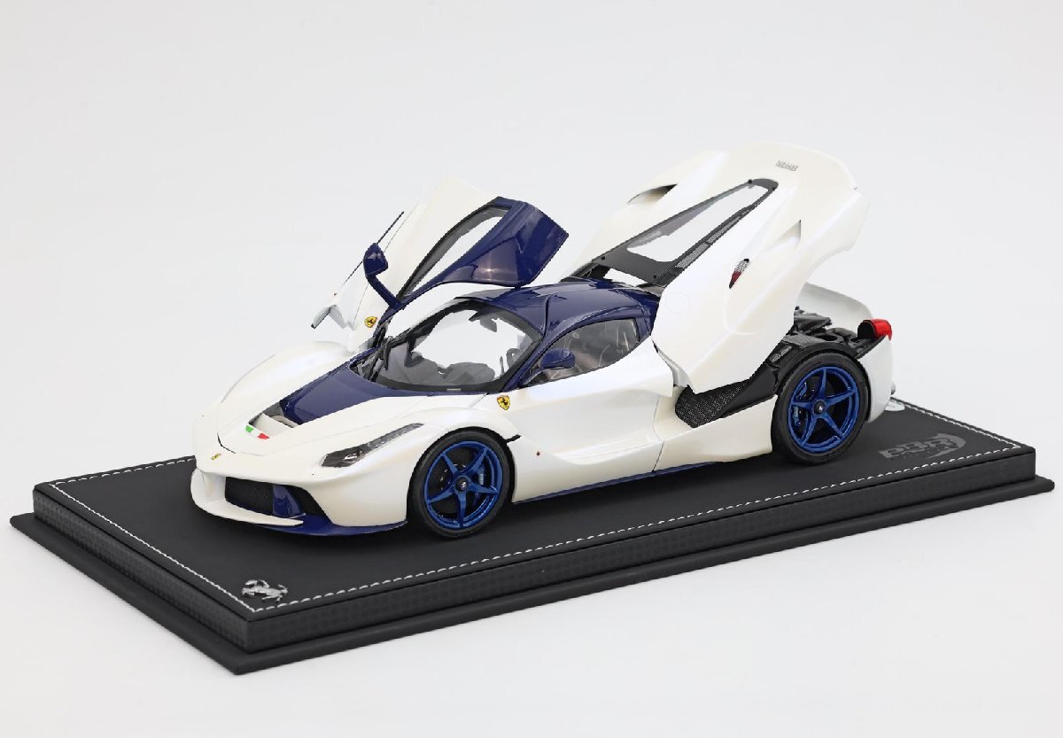 予約品＞ BBR 1/18 Ferrari La Ferrari Bianco birdcade blue