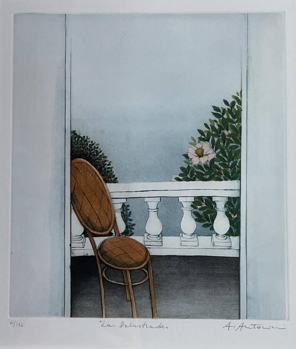 【GINGER掲載商品】 真作】《銅版画》アナピア・アントニーニ Annapia Antonini 鉛筆 絵画